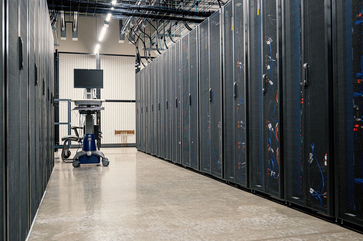 Server racks in a data centre